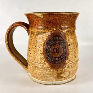 Vtg Minnesota Renaissance Festival Stoneware Stein Mug 1983 Medieval Rustic